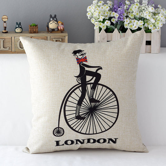 Retro British sofa pillow
