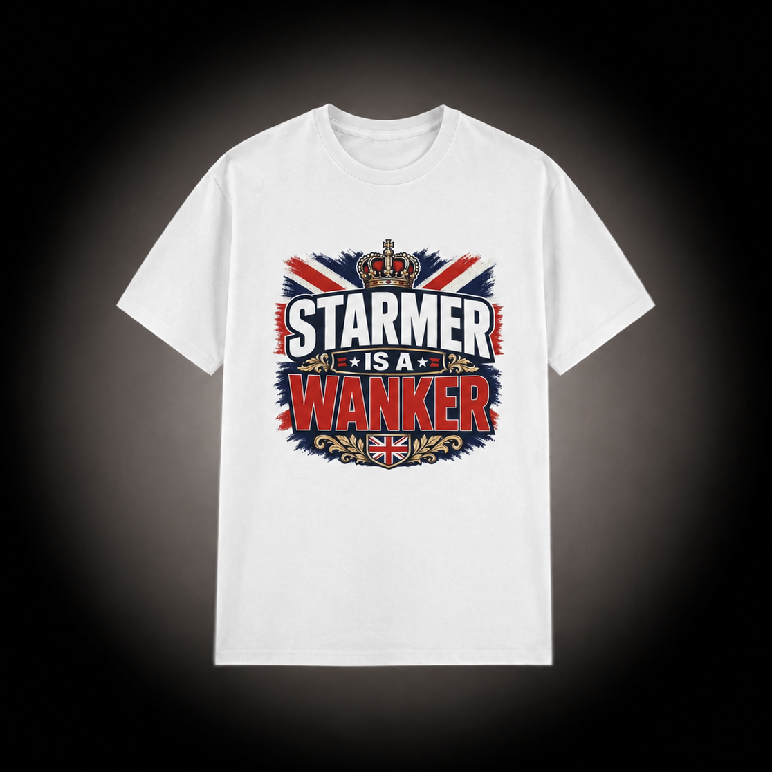 Starmer is a Wanker T-Shirt (White)