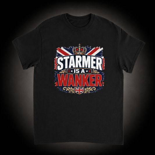 Starmer is a Wanker T-Shirt (Black)