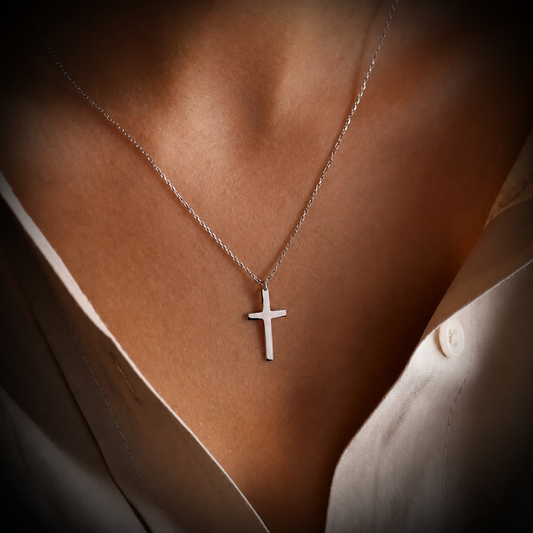 Cross Pendant Necklace - Womens